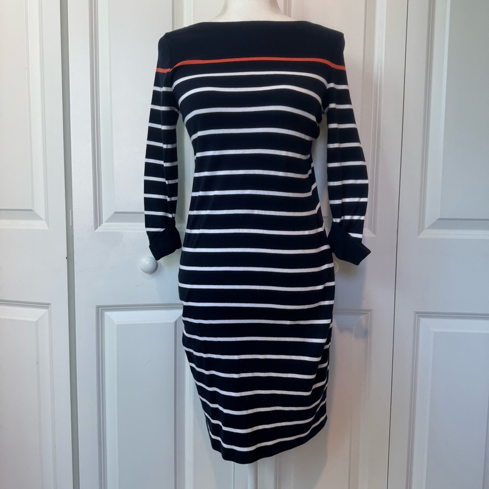100% Cotton Ralph Lauren Nautical Coastal Nautical Bodycon Officewear Dress